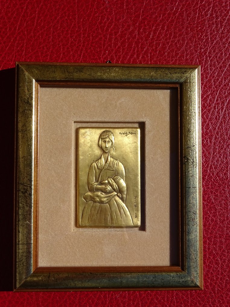 意大利. Amedeo Modigliani 24 carat gold finished over silver  (没有保留价) #3.2
