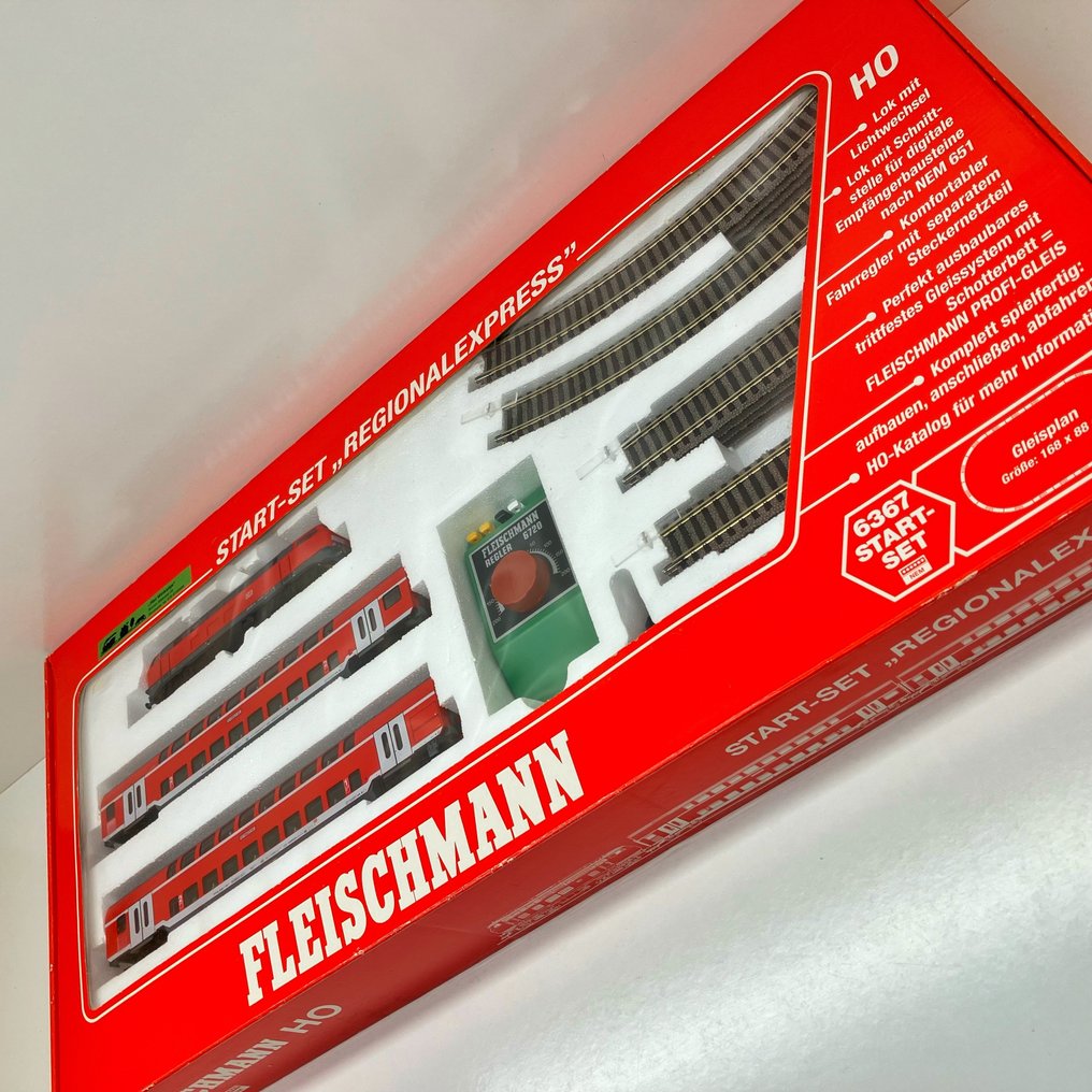 Fleischmann H0 - 6367 - Kit iniziale (1) - Set Regionalexpress - DB #3.2