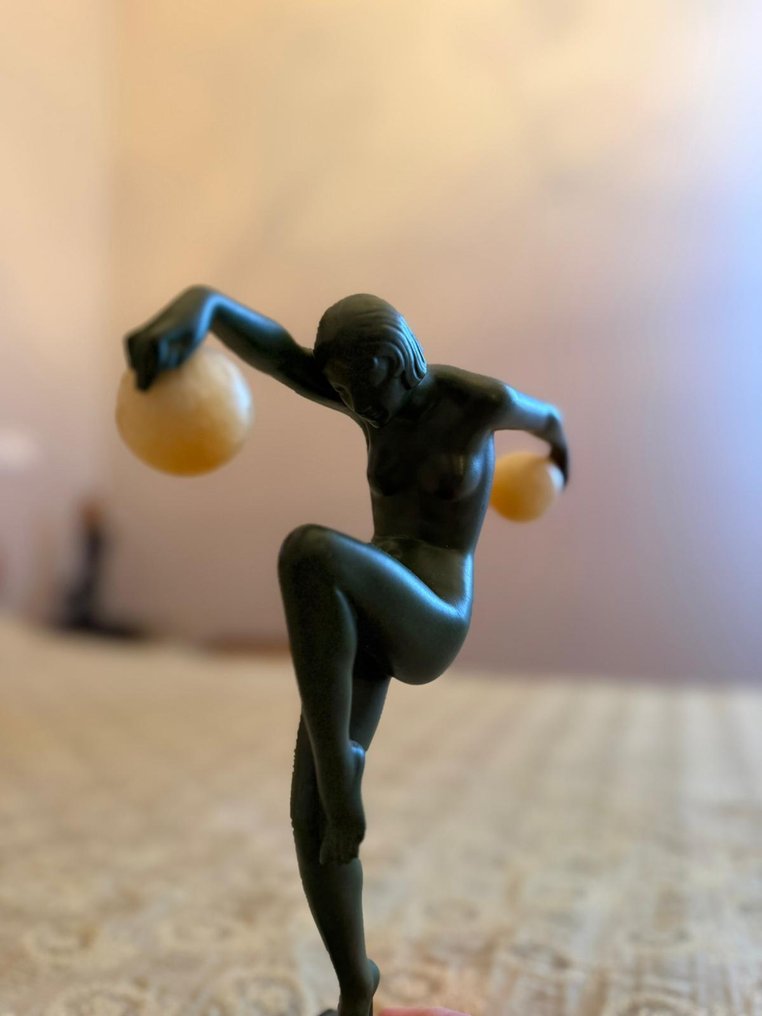 Max le Verrier - Statuetta - danzante nuda - Metallo #4.3