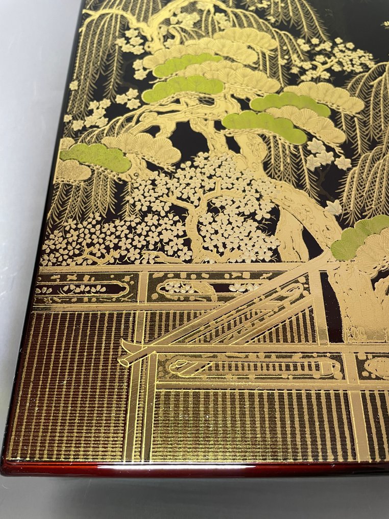 Yamanaka Lacquerware【山中漆器】 - Mitsuyoshi【光吉】 - Κουτί - Ορούσι, Gold Maki-e, Gold powder - Yamanaka-nuri #2.1