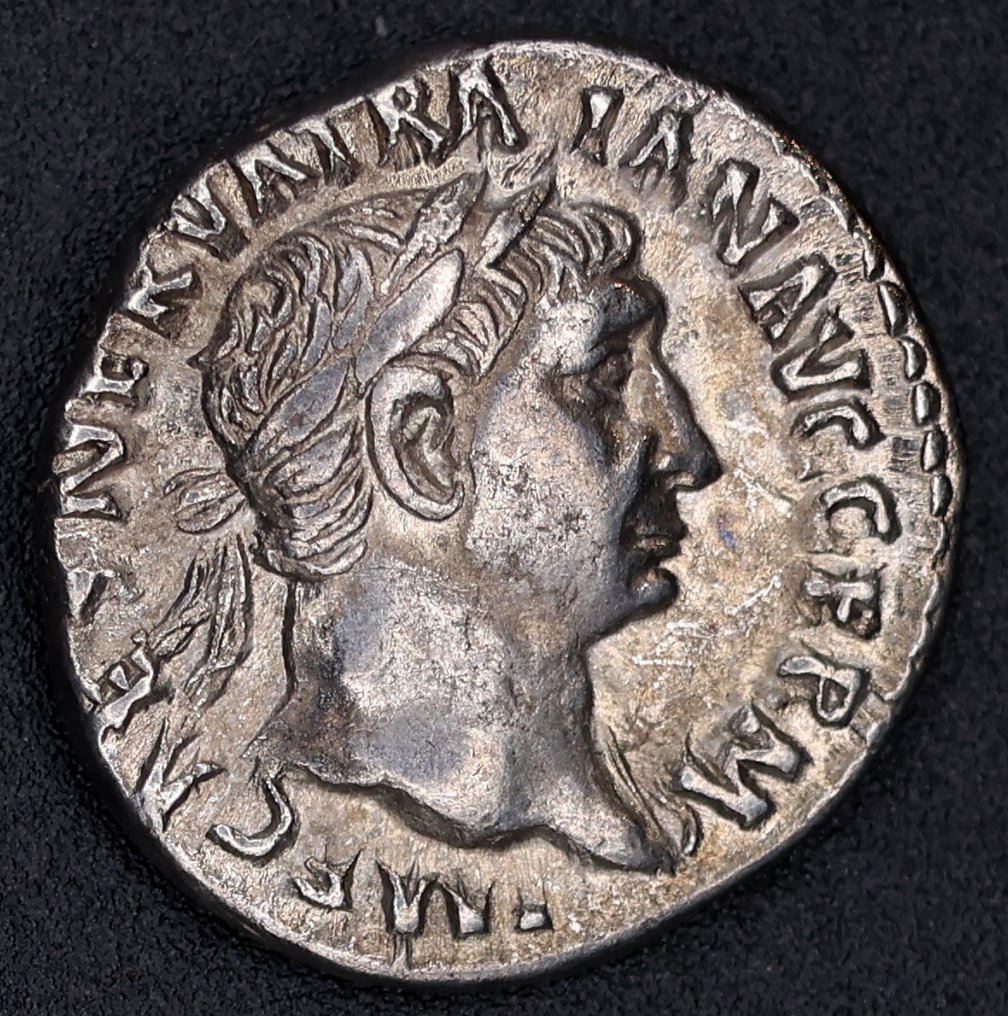 Ρωμαϊκή Αυτοκρατορία. Trajan (AD 98-117). Denarius Rom - Hercules #1.0