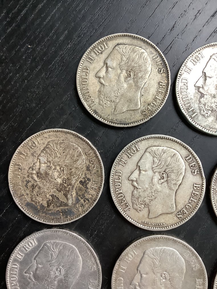 Βέλγιο. Leopold II. 5 Francs 1870 (χωρίς τιμή ασφαλείας) #1.0