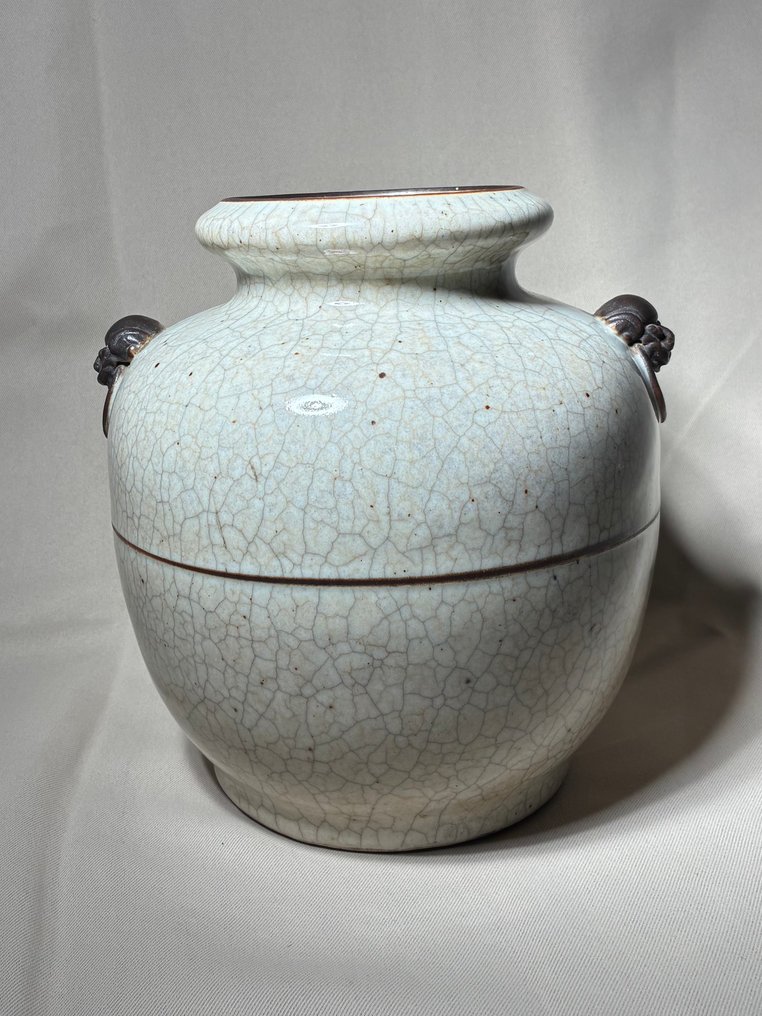 Jarre 白色裂纹瓷器 - Chimères 把手（不设底价出售） - 瓷 - 中国 - 19世纪 #3.2