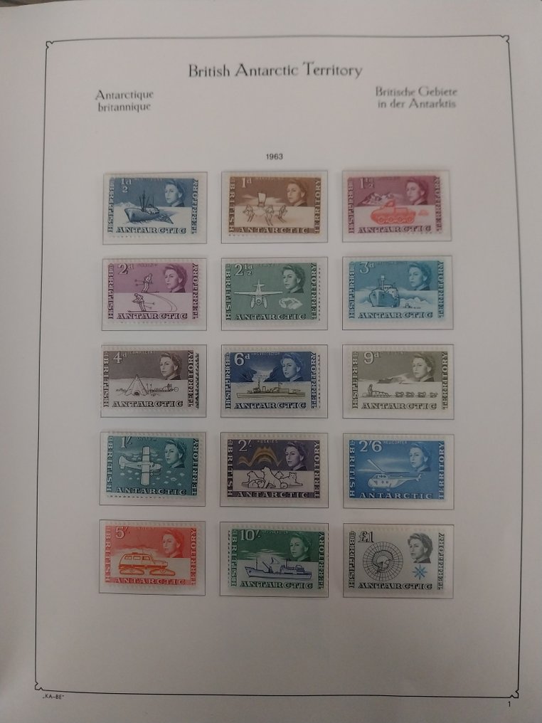 英國南極領土 1963/2012 - 在预发行专辑中，套装质量更佳。 #1.0