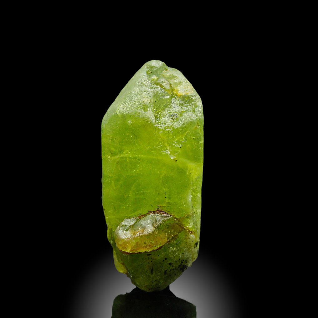 完美形成的橄榄石——天然绿色 水晶 - 高度: 2.3 cm - 闊度: 1 cm- 13 g - (4) #3.2