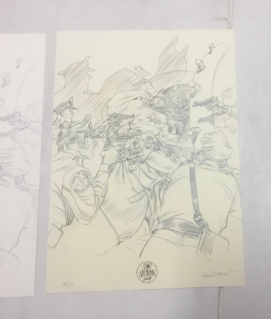 Bodart, Denis - 1 Pencil drawing - Un voleur…..inattendu! Dessin original pour estampe #3.2