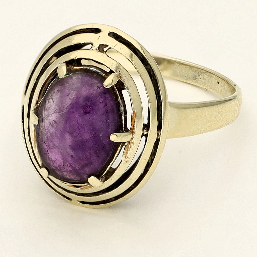Bague - 14 carats Or jaune -  1.77ct. tw. Améthyste #1.0