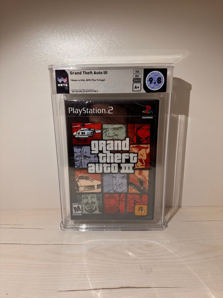 Sony - Playstation 2 (PS2) - GTA 3 WATA 9,8 A+ New Case Gran Theft Auto 3 factory sealed - Videospill - I original forseglet eske #1.0