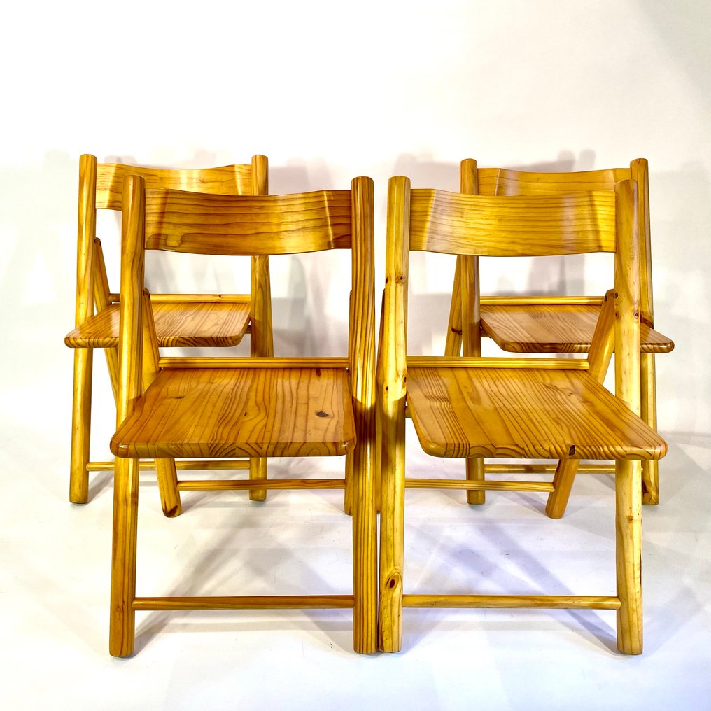 Πτυσσόμενη καρέκλα (4) - Ξύλο πεύκου - Κλαστικές καρέκλες αναδιπλούμενες #1.0