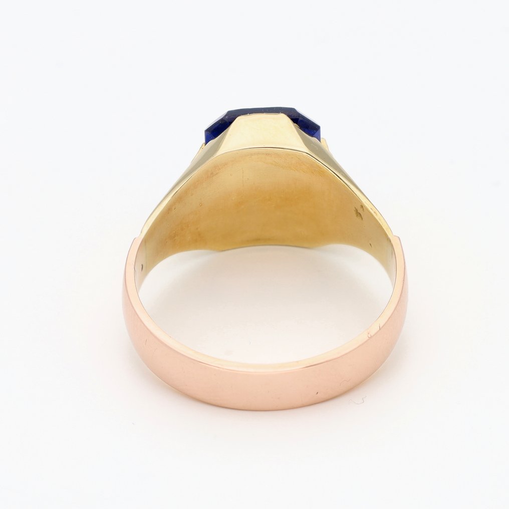 Bague - 18 carats Or jaune, Or rose - Saffier #3.2