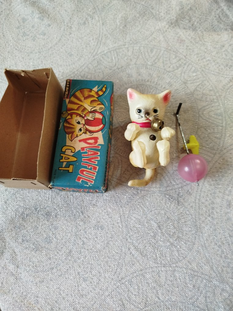 Baravelli - Bliklegetøj - Playful Cat, Boxed - 1950-1960 - Japan #3.2