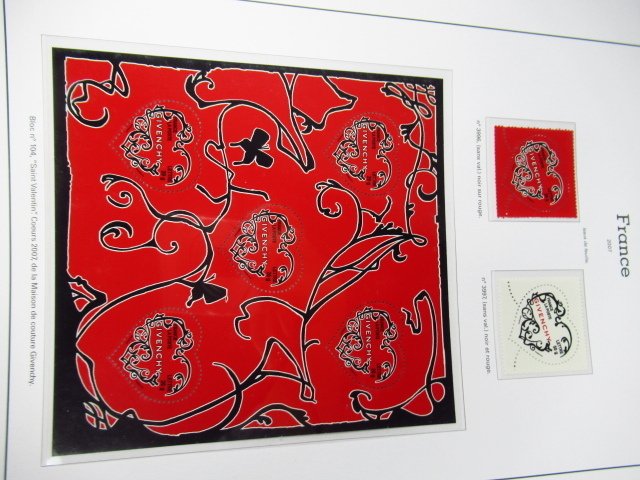 Γαλλία 2007 - Σημαντικό πρόσωπο, υπέρολη συλλογή γραμματοσήμων και μπλοκ σε φύλλα Yvert και Tellier. #1.0