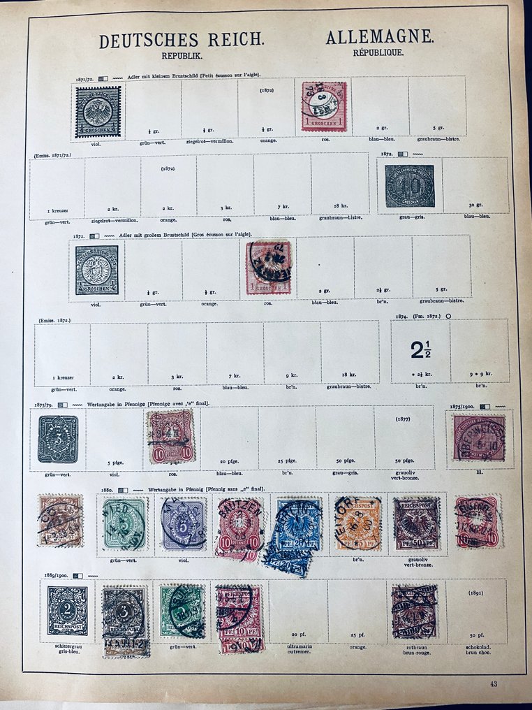 德意志帝国  - 收藏/研究者：德意志帝国及其地区在旧相册页上的资料 #1.0