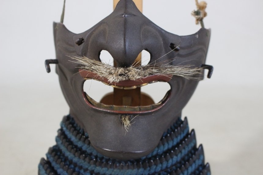 Mengu/Menpo - Ιαπωνία - Τετσού Σαμπινουρί Μένπο με Κιρίτσουκε Κοζάνε Μεντάρε των Σαμουράι : E2-995 Edo Period (1600-1868) #4.3