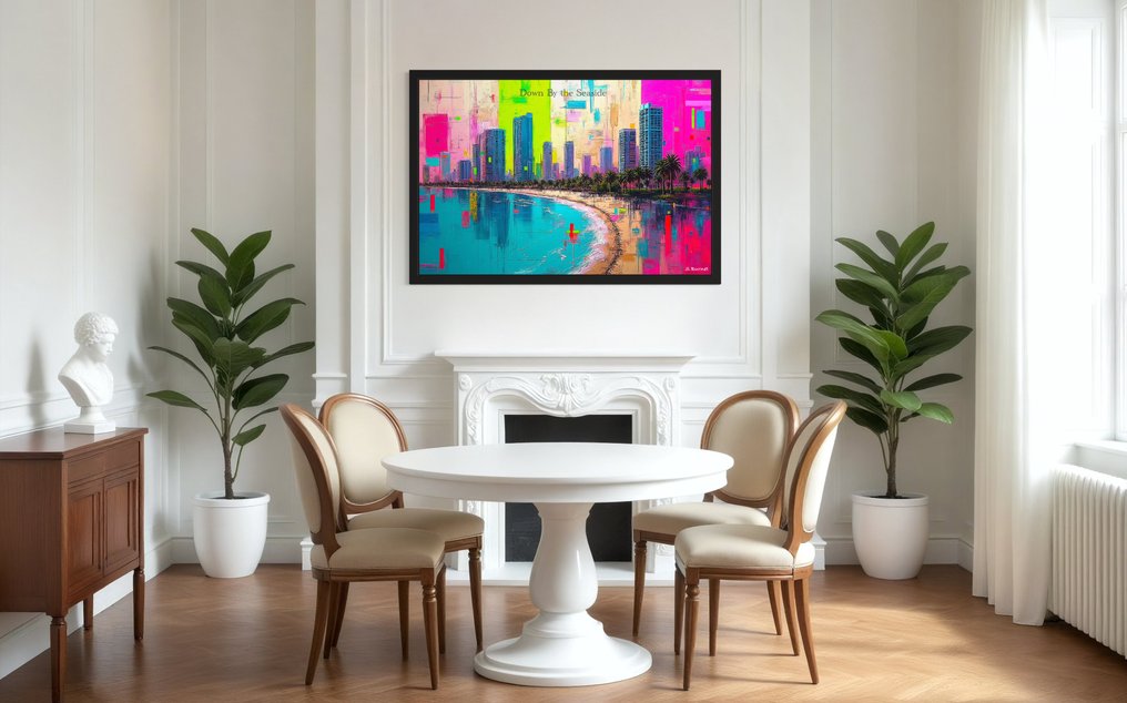 Sam Burnet (1969) - Down by the Seaside-Led Zeppelin Toile 1/3 XL #3.2