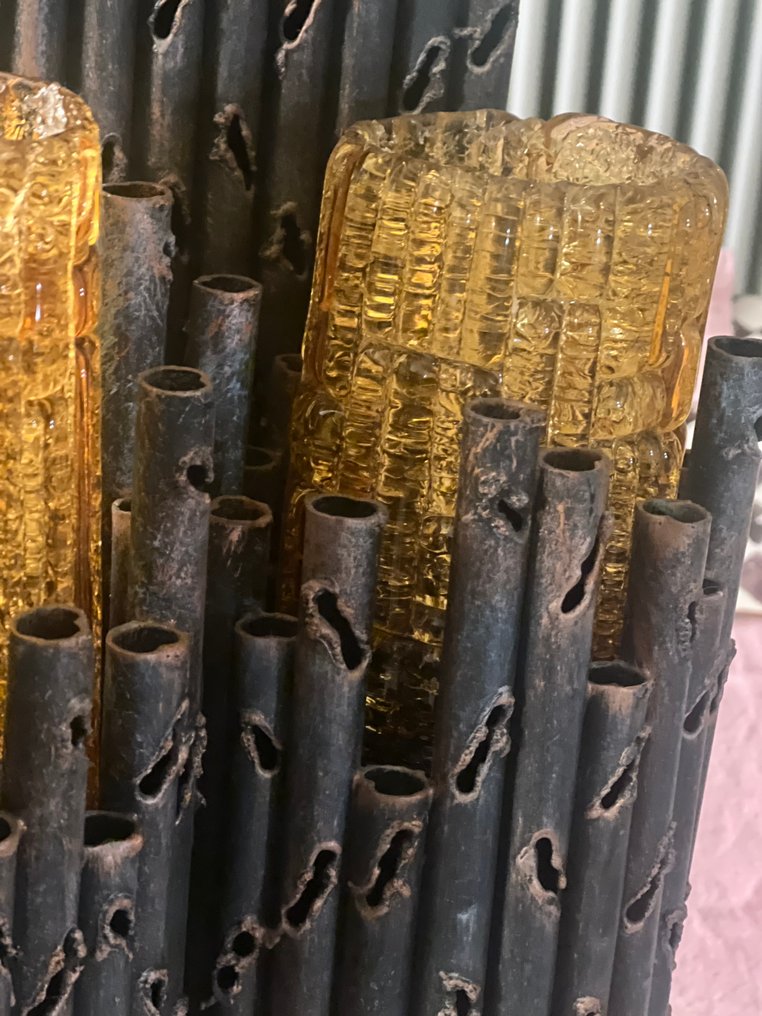 Marcello Fantoni - Φωτιστικό τοίχου - Σίδερο - Λάμπα στυλ brutalist #3.2