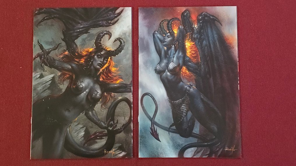 Hell Sonja #1  #2 - (Cvr N Parrillo Ltd Virgin)   (Cvr J Parrillo Ltd Virgin) - 2 Comic - EO #1.0