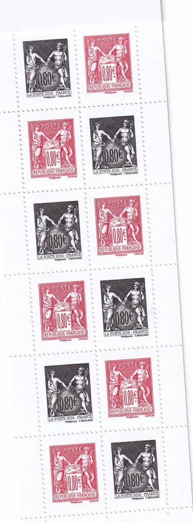 Francia 2016 - Excelente conjunto con cuadernos. - Yvert carnet n°1523 #1.0