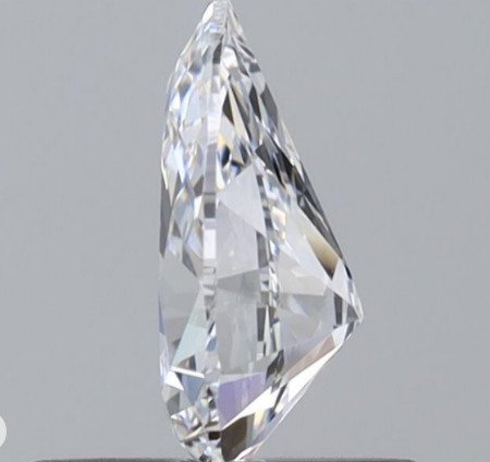 1 pcs 钻石  (天然)  - 0.50 ct - 梨形 - D (无色) - IF - 美国宝石研究院（GIA） #2.1