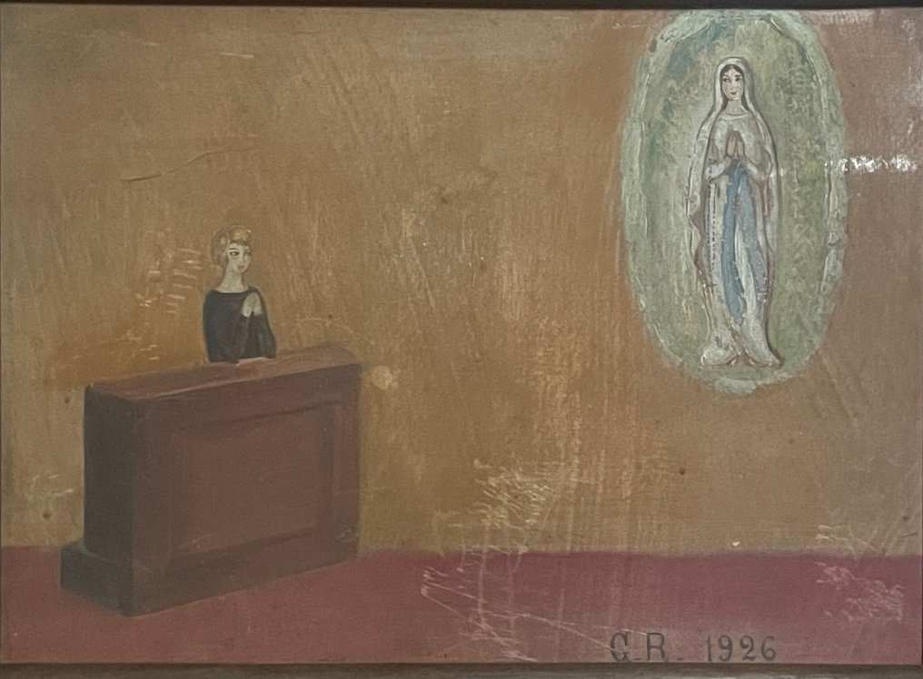  Ex voto - Ξύλο - 1920-1930 - Εμφάνιση της Παναγίας  #2.1