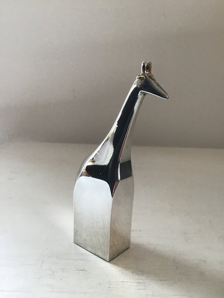 Dansk Designs - - Gunnar Cyren - 纸镇 - Girafe - 镀银锌 #1.0