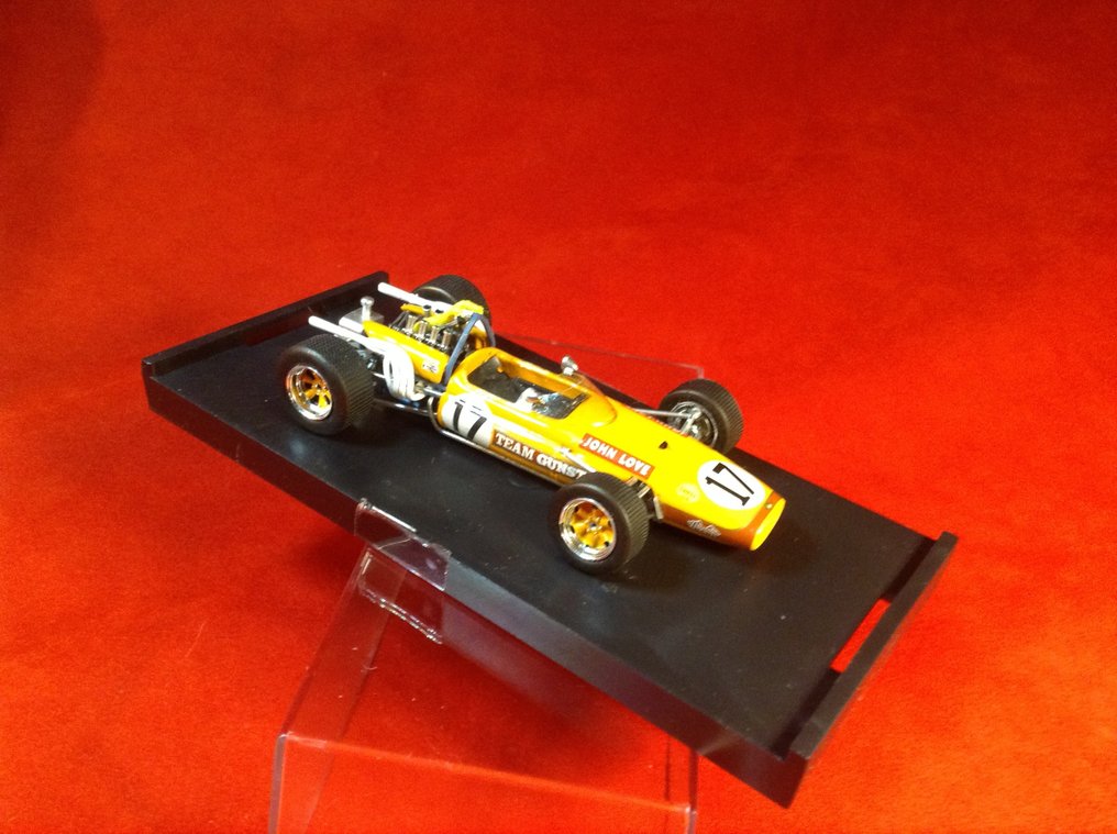 Spark 1:43 - Αγωνιστικό αυτοκίνητο μοντελισμού - ref. #S3504 Brabham Repco BT20 "Team Gunston"9° GP Sudafrica 1968 #17 John Love - Εξαιρετική ποιότητα - Περιορισμένης έκδοσης - Δύσκολο να βρεθεί σήμερα #4.3