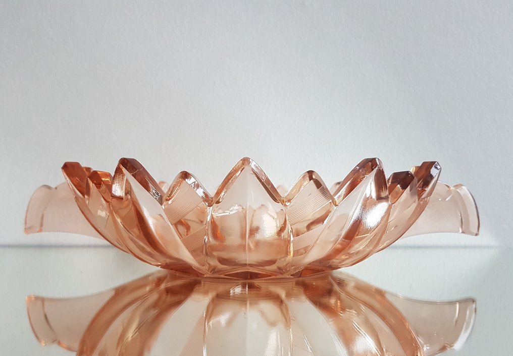 VEB SCHWEPNITZ - 大淺盤 - Model 35105 SONJA/水果碗-杯 - 玻璃 #1.0