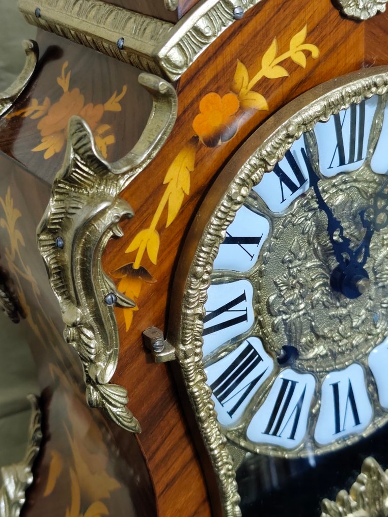 Boulle-klocka - Trä, Mässing - 1960-1970 #4.3