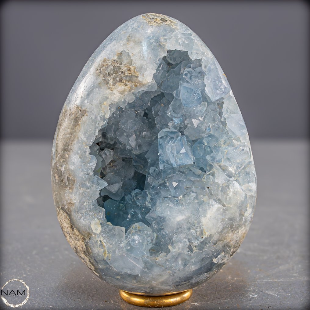 天然的Celestite蛋晶洞 自然的杰作- 759.68 g #3.2