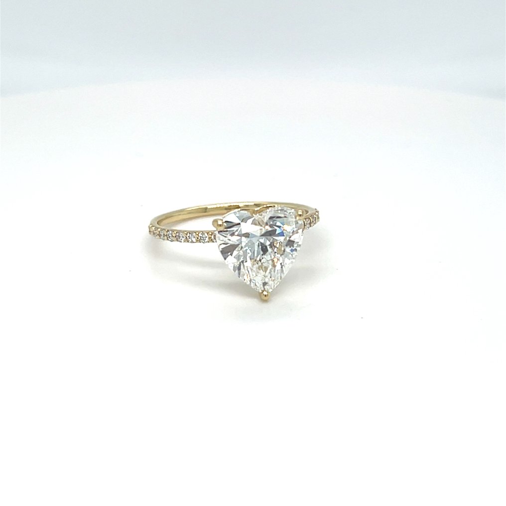 χωρίς τιμή ασφαλείας - Δαχτυλίδι - 14 καράτια Κίτρινο χρυσό -  2.01ct. tw. Διαμάντι (Εργαστηριακής καλλιέργειας) - Διαμάντι #2.1