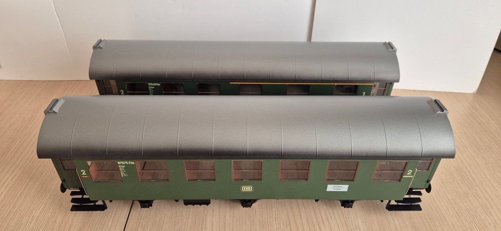 Märklin 1 - 55033 - Σετ επιβατικού τρένου μοντελισμού (1) - Τριθέσιοι 3-άξονες Umbauwagen - DB #1.0