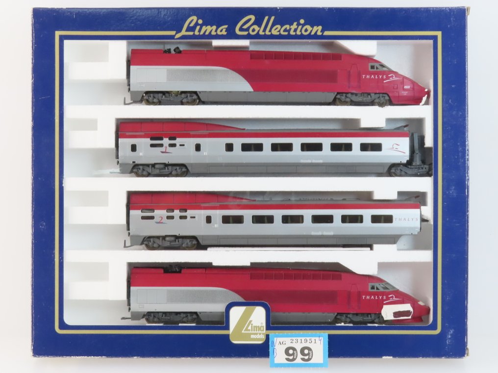 Lima H0 - 149714S - Μονάδα τρένου (1) - Τετραθέσιο ηλεκτρικό τρένο BPA «Thalys» - SNCF, NS #3.2