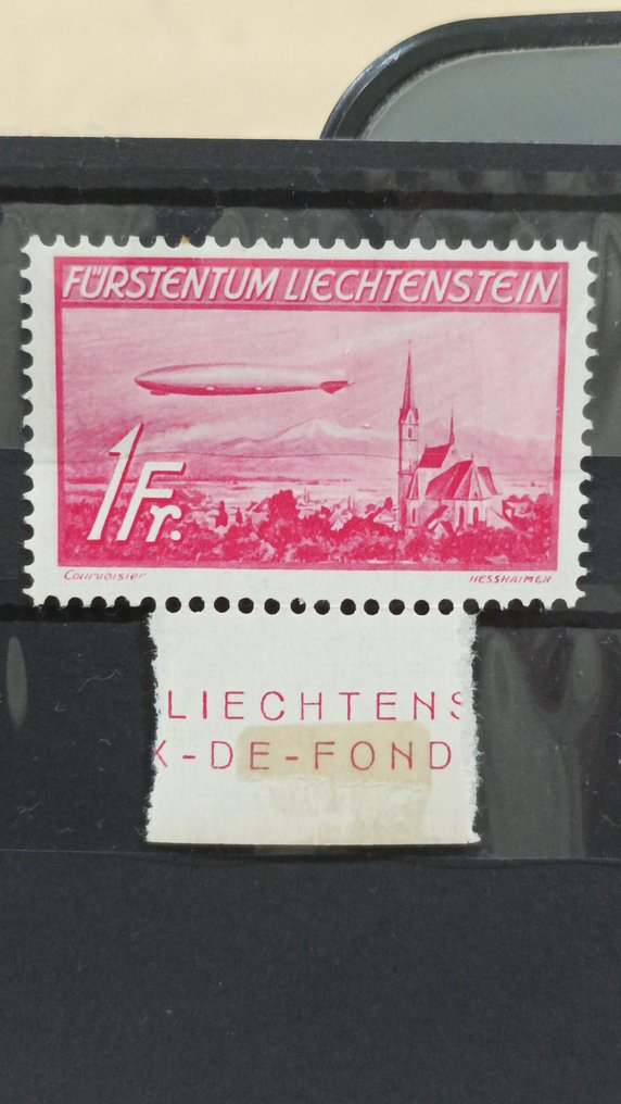 Λιχνεστάιν 1936 - Αεροπορική αποστολή - 1ο ταξίδι στην Αμερική με το αερόστατο Hinderburg - Πολύ όμορφα καινούρια #1.0