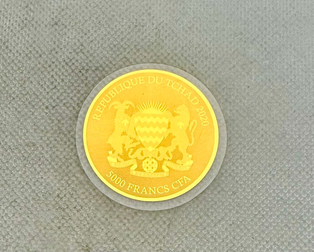 Chade. 5000 Francs Planet Erde , oro  1/200 Oz (.999)  (Sem preço de reserva) #2.1
