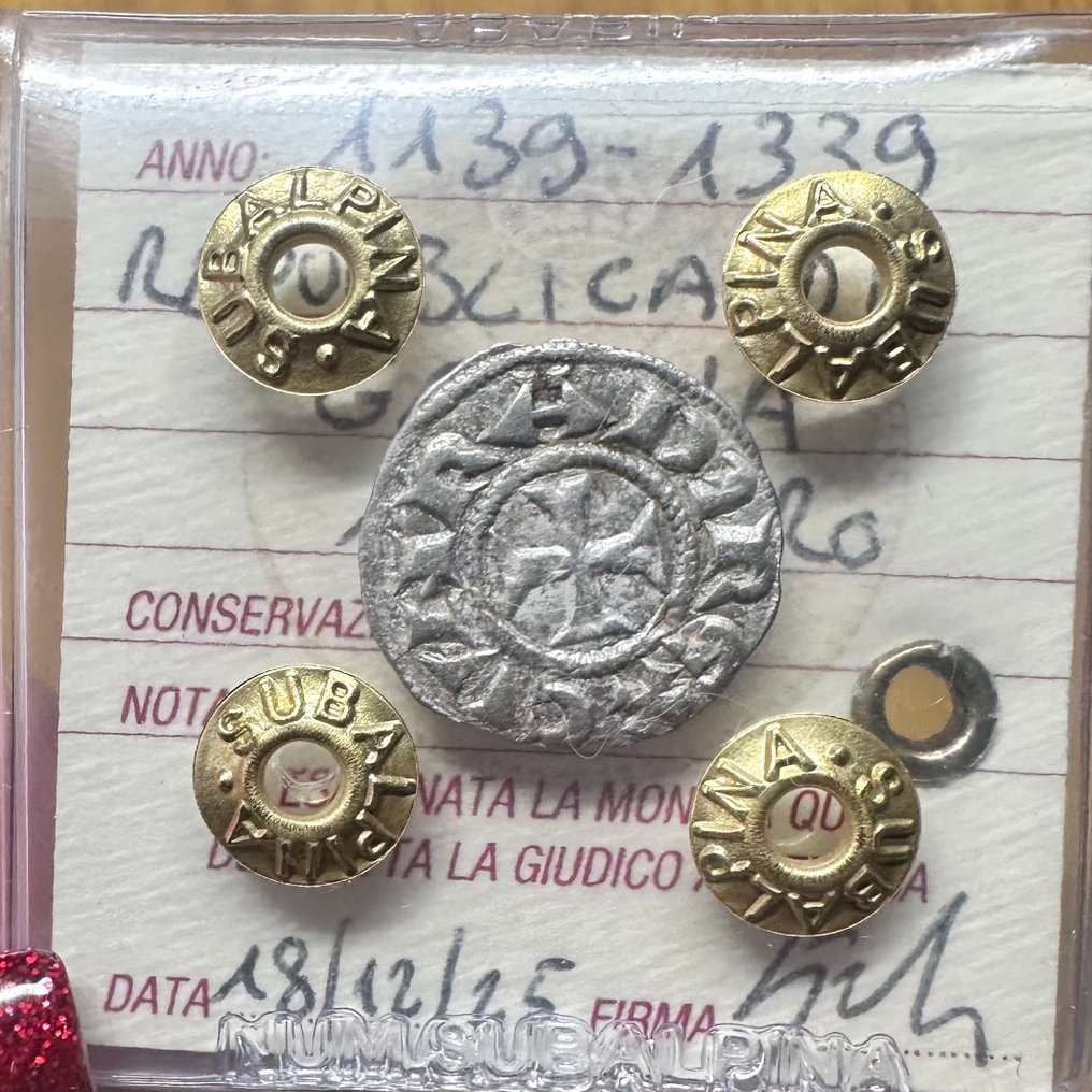 Repubblica di Genova Denaro (1139-1339)  (Ingen mindstepris) #1.0