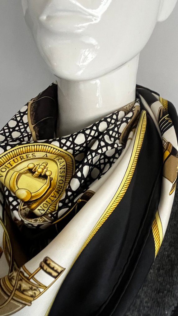 Hermès - Les Voitures A Transformation by Françoise de la Perrière - Sciarpa #3.2