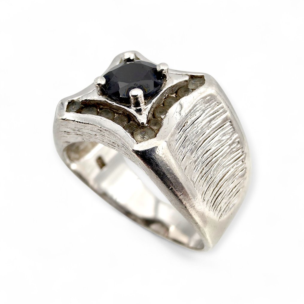 χωρίς τιμή ασφαλείας - Δαχτυλίδι Ασημί - Sapphire (Πιστοποιημένο) #4.3