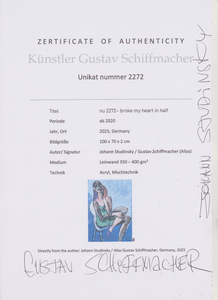 Gustav Schiffmacher - nu 2272- broke my heart in half #1.0