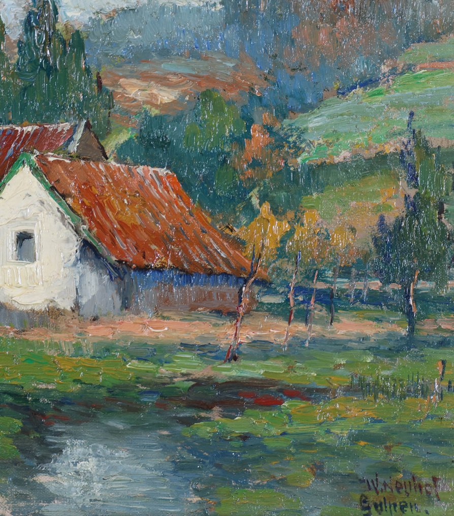 Walter Neuhof (1904-1982) - Huis bij water #2.1