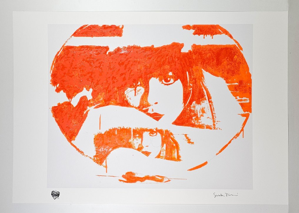 Giosetta Fioroni (1932) - Doppio Liberty Orange #1.0