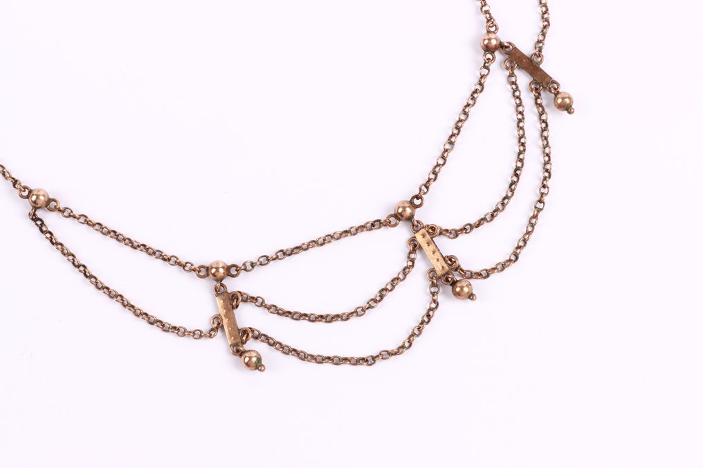 Halskette - 9 Kt Gelbgold - Antikstil #3.2