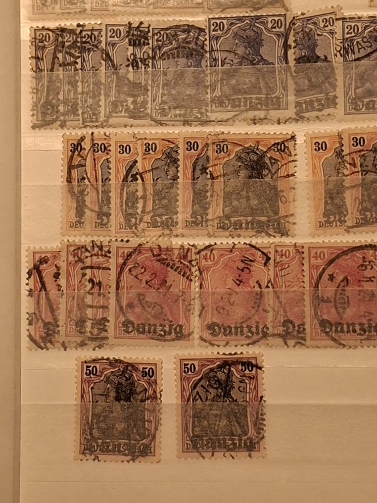 Danzig  - Sammlung in ungebrauchten und gestempelten Stückzahlen. #1.0