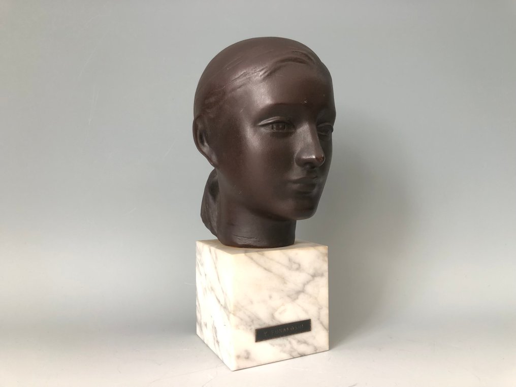 Lora (Bronze Bust) - Skulptur Brons - Japan #3.2