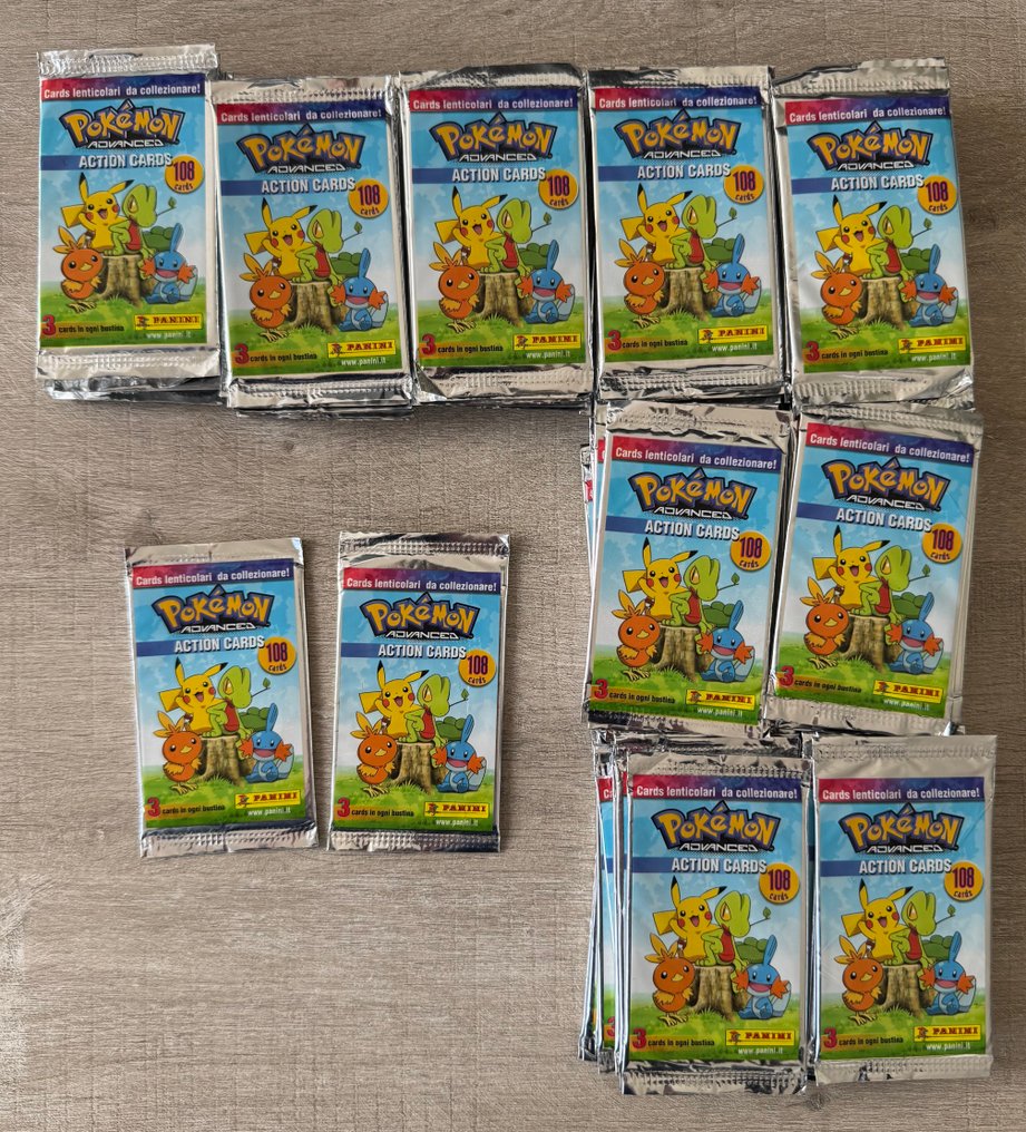 Pokémon - 92 Booster pack - Advanced Action Cards - 2004 Panini - Sealed Booster packs #1.0