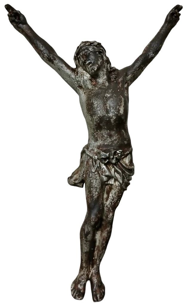  (十字架状)耶稣受难像 - 铸铁 - 1850-1900 - 科尔普斯克里斯蒂 - XL - 80 厘米  #1.0