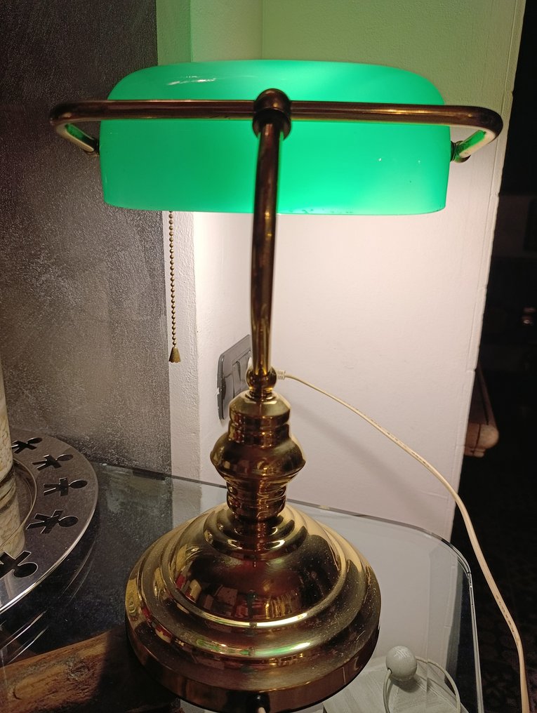 工作台檯燈 - 黃銅, 玻璃 #4.3