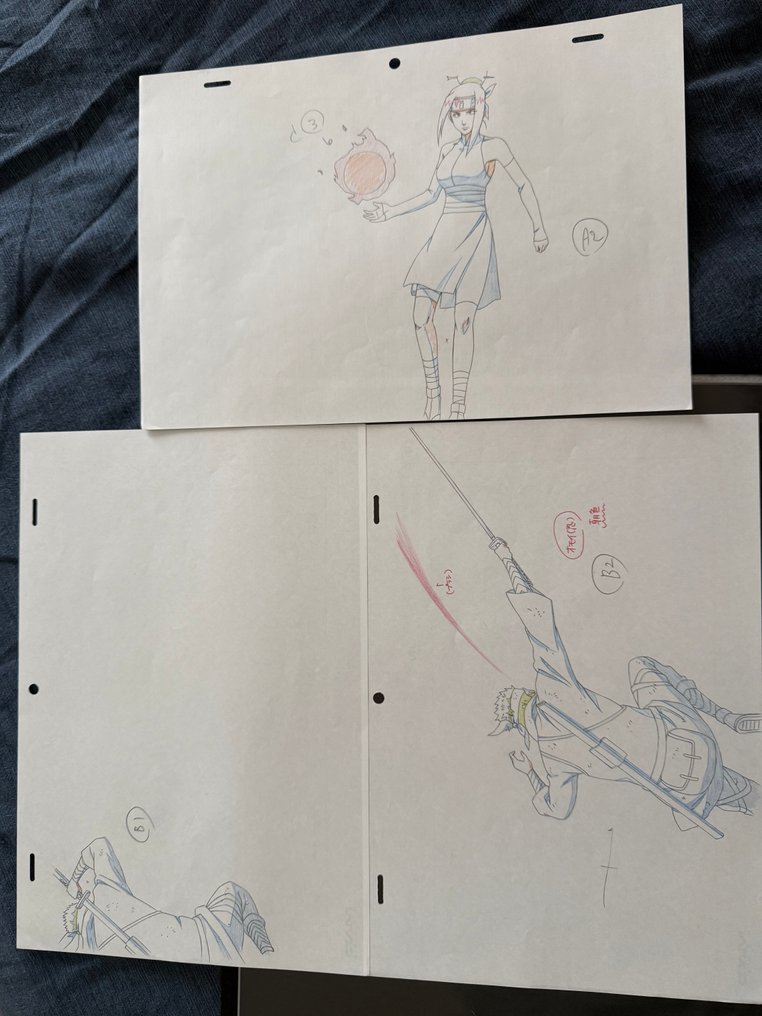 Masashi Kishimoto - 3 Original colour page - naruto shippuden #1.0