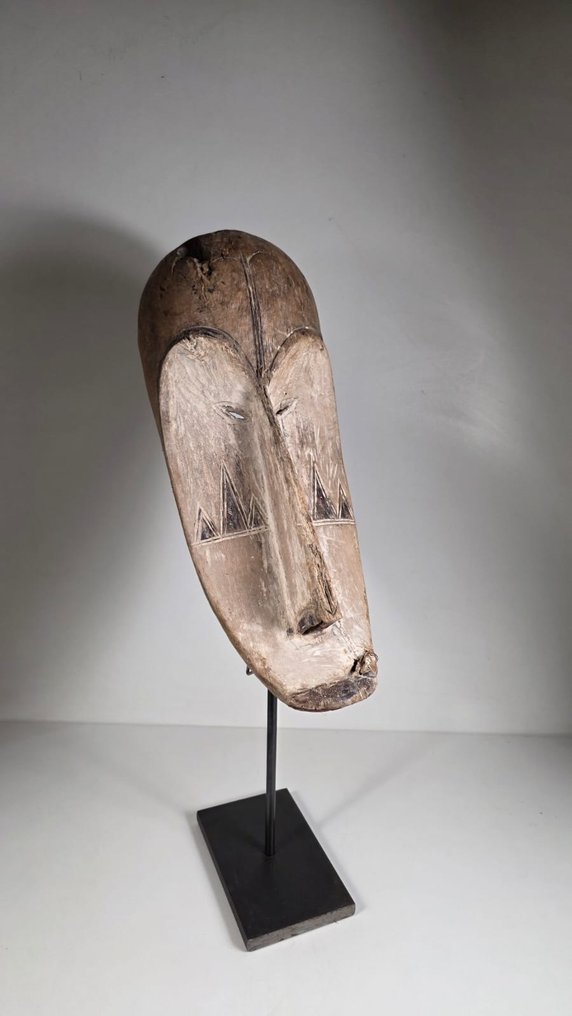 Ξύλινη μάσκα - Fang - Γκαμπόν  (χωρίς τιμή ασφαλείας) #2.1
