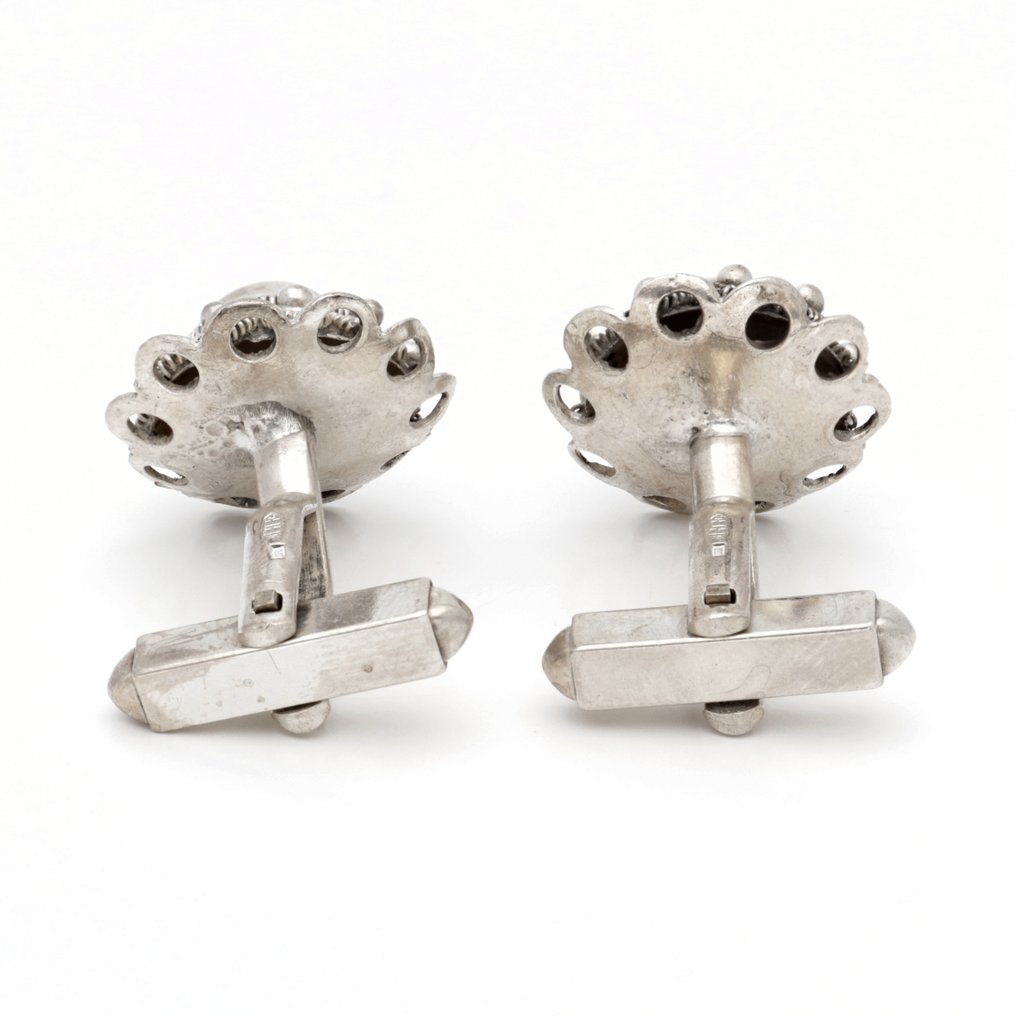 Senza prezzo di riserva - Gemelli Argento - Nodo della Zelanda #3.2