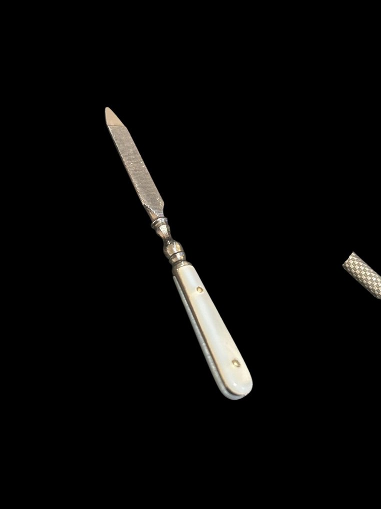 Korurasia - Nahka, Hopea, nacre, Messinki - ompelupakkaus #4.3